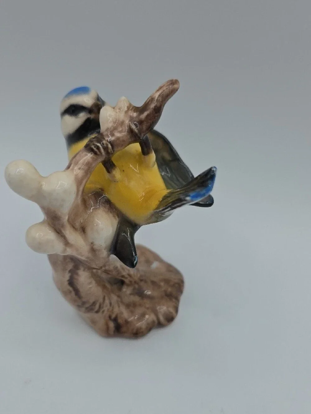 Goebel Blue and Yellow Ceramic Titmouse Figurine